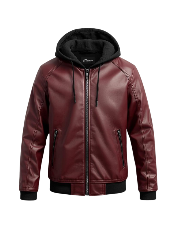 Classic Bomber Leather Jacket Stylish Winter Wear