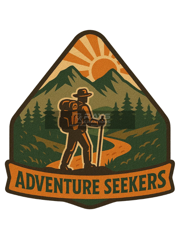 Adventure Seekers Custom Sublimation Patch Hiking