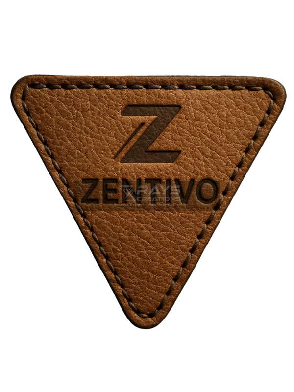 Custom Leather Patch with Triangular