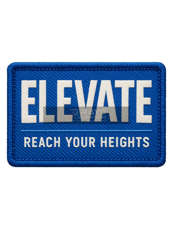 Elevate Reach Your Heights Custom Woven Patch