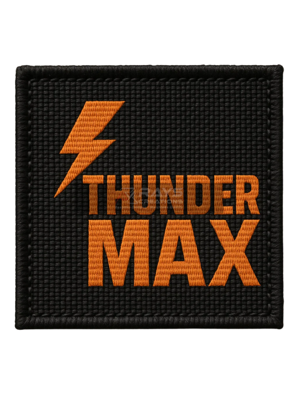 THUNDER MX Custom Woven Patch Bold Lightning