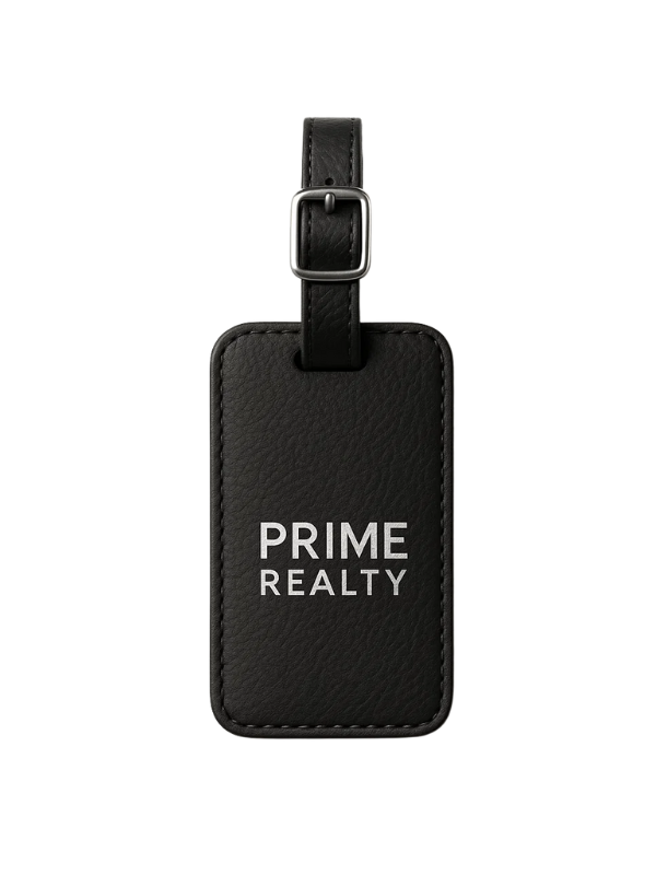 Black Leather Luggage Tag manufacturer