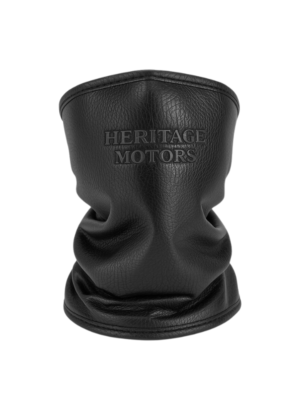 Black Leather Neck Gaiter manufacture