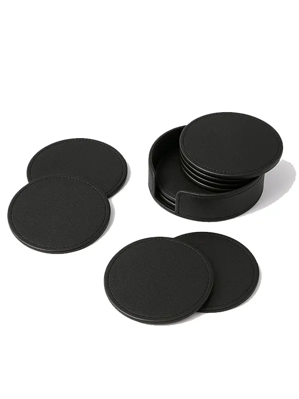 Custome Leather Tea Coasters