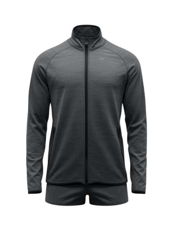 Dark Grey Gym Jacket Set manufacturer