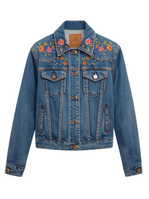 Embroidered Denim Jacket manufacturer