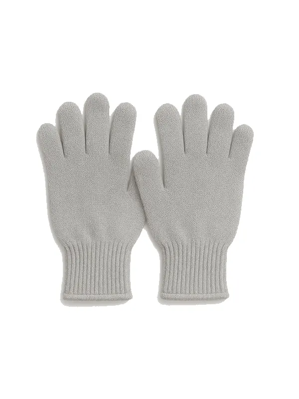 Grey Poly-Cotton Knitted Gloves Manufaturer