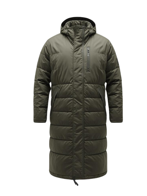 Longline Olive Green Puffer Jacket manufacturer