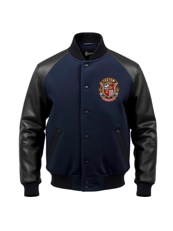 Navy Varsity Jacket