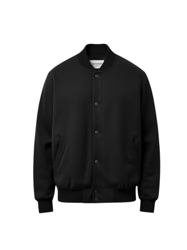 Plain Black Varsity Jacket manufacturer