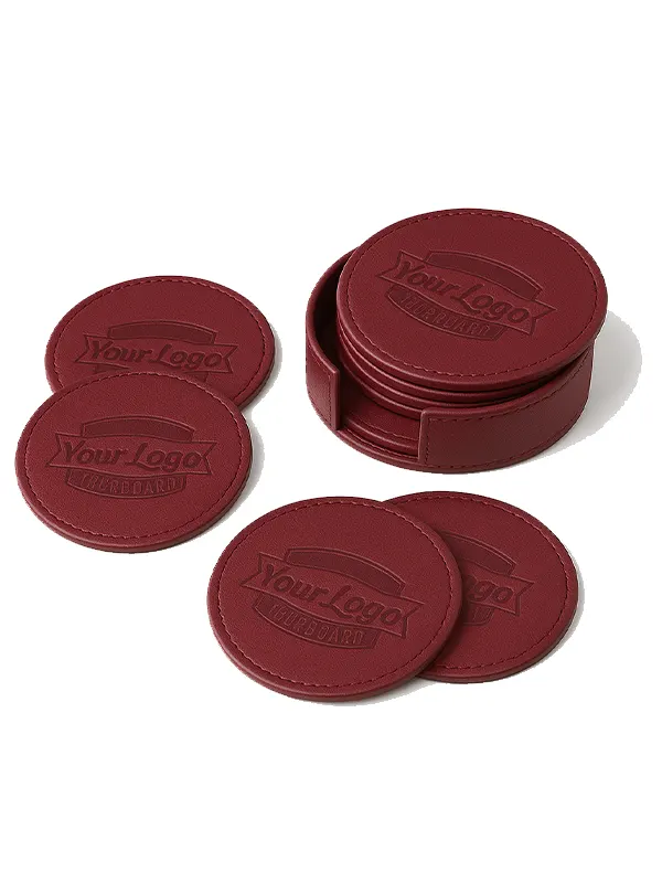 Wholesale Leather Tea Coasters