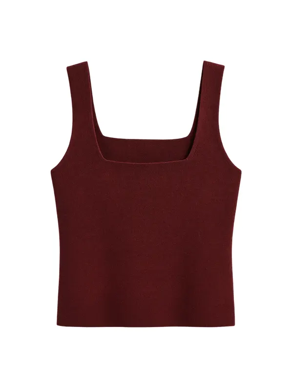 Wool Square Neck Tank Top manufacturers