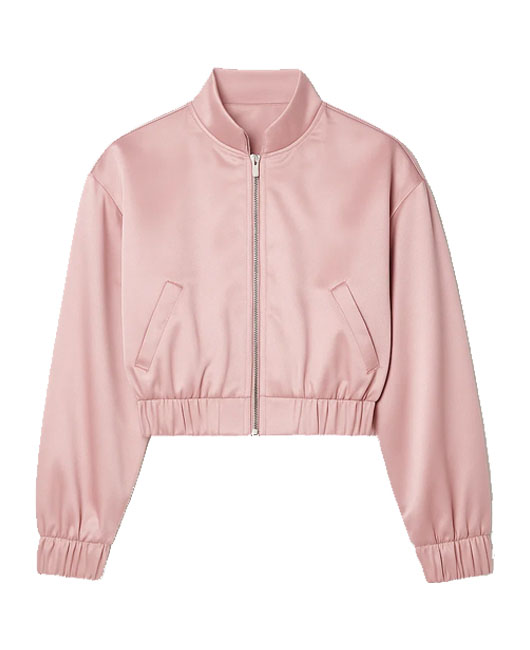 cropped satin jacket manufacturers