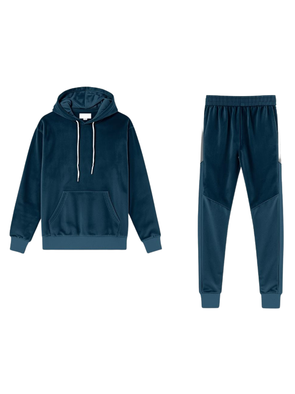 custom Black Slim-Fit Polyester Tracksuit