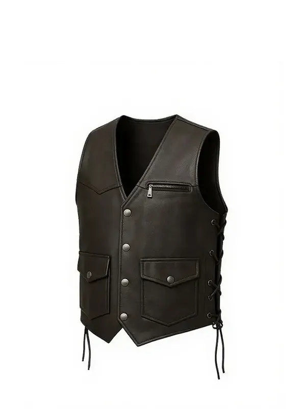 custom Leather vests manufacturer