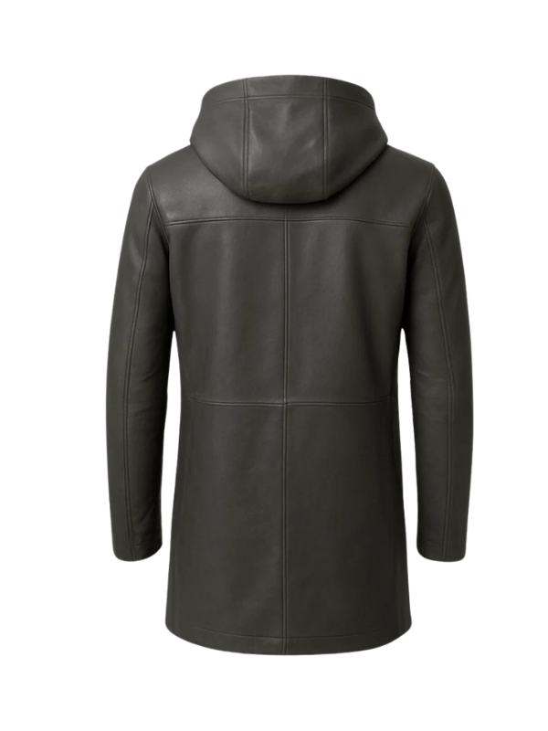 wholesale Hooded Leather Coat