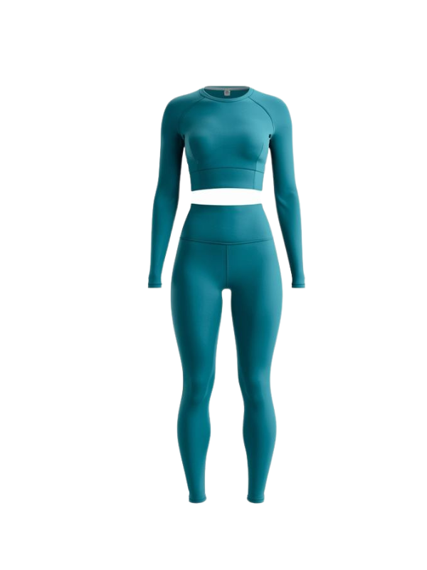 wholesale Teal Women’s Gym Wear Set