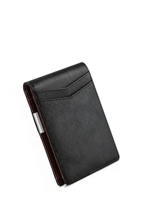 RFID Black Leather Wallets wholesale