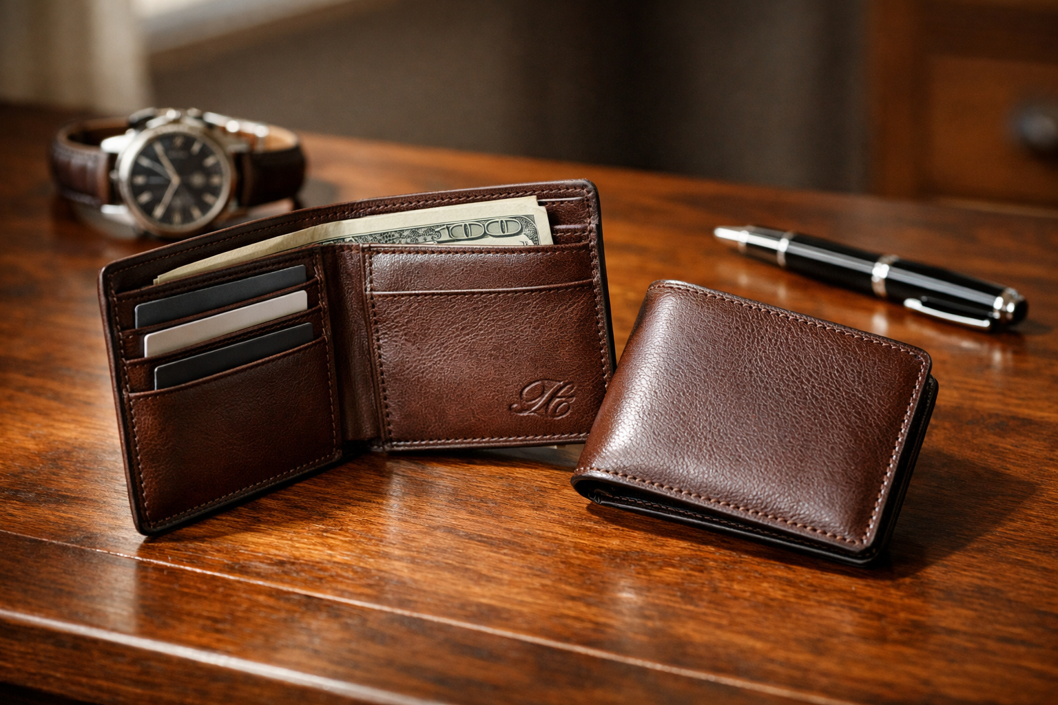 Custom Wallet Set Design Your Own Custom Leather Wallet | Rays Creations
