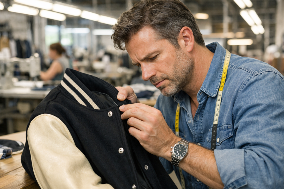 Custom letterman jackets wholesale embroidery design