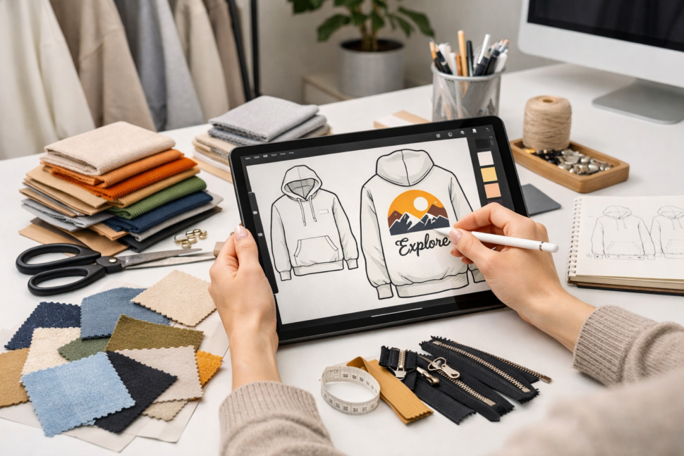 custom hoodie manufacturer design process for streetwear brands