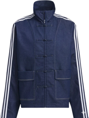 wholesale custom Adidas New Year Chinese Blue Denim Jacket 2026