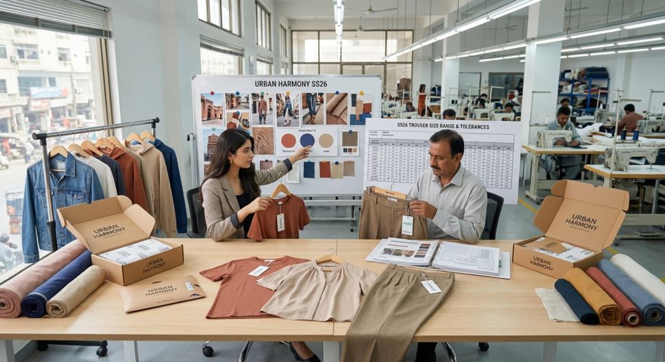 Fashion startup working with OEM and ODM apparel manufacturer for production