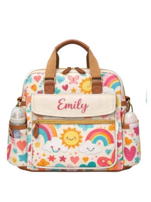 Wholesale Personalized Quilted Nappy Bags Luxury Baby Gift Style