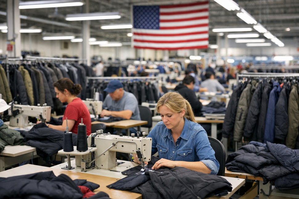 american clothing manufacturers producing spring jackets for women