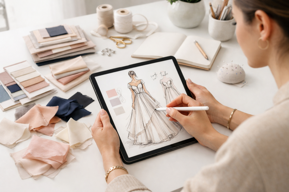 custom apparel manufacturers for startups dress design process