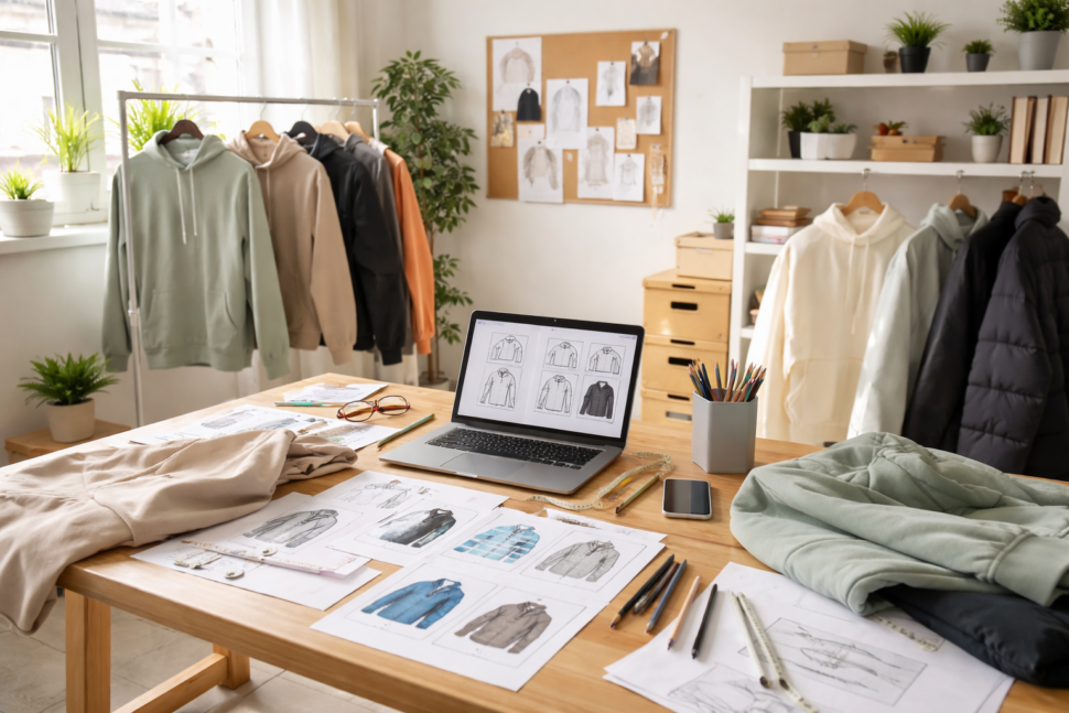custom clothing production setup for startup fashion brands