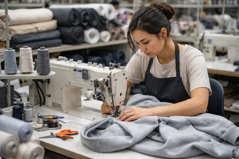 cut and sew manufacturers for startups producing custom apparel with professional stitching process