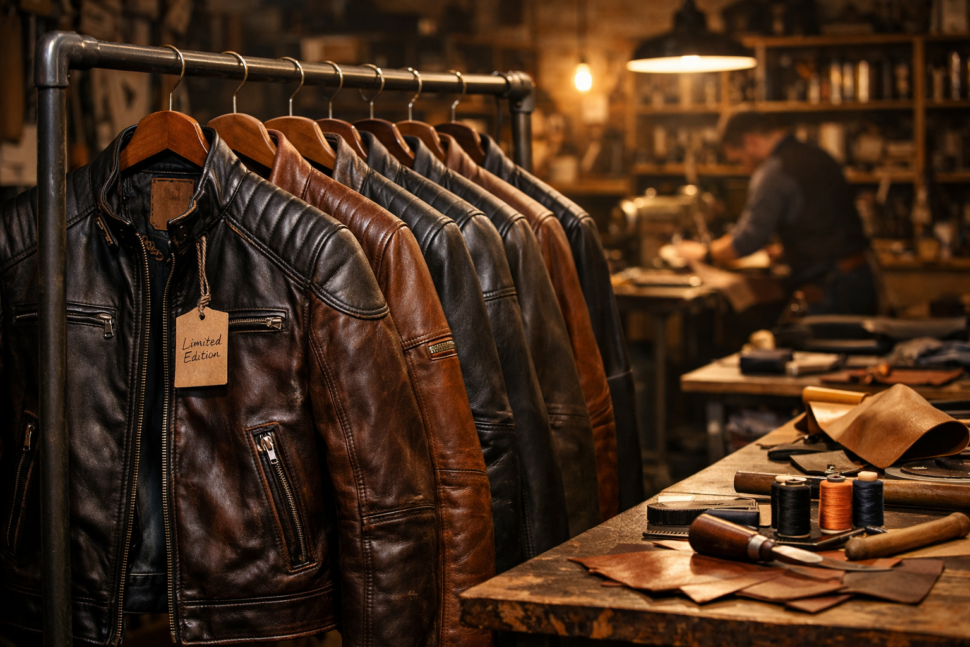 high quality hardware and zippers used in premium leather jacket manufacturing USA