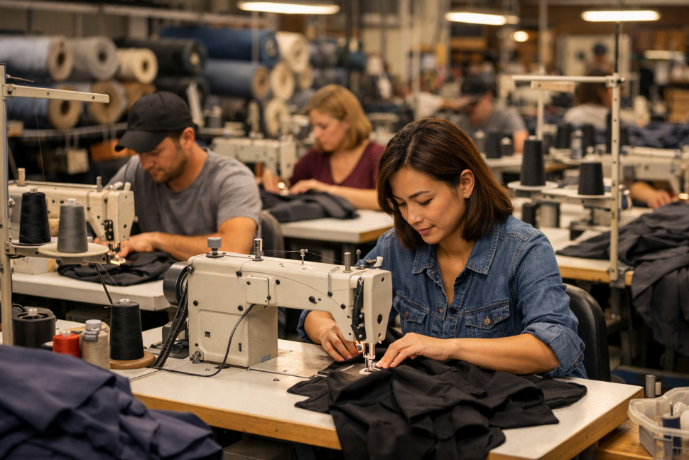 oem garment manufacturing process for custom clothing production