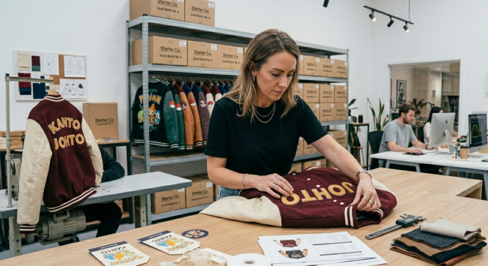 pokemon starter jacket sample quality inspection