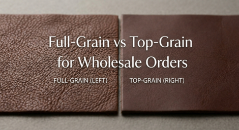 Full-Grain vs Top-Grain Leather for Wholesale Orders