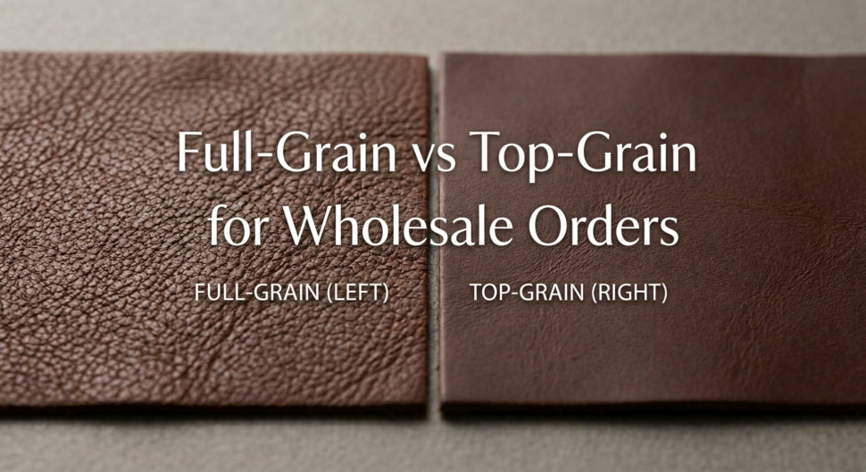 Full-Grain vs Top-Grain Leather for Wholesale Orders