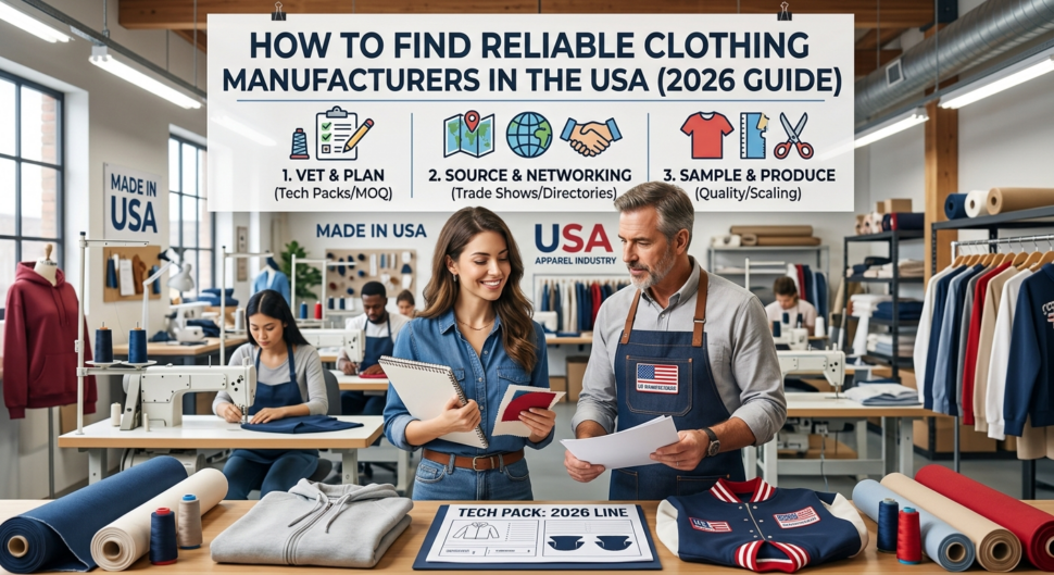 How to Find Reliable Clothing Manufacturers in the USA (2026 Guide)