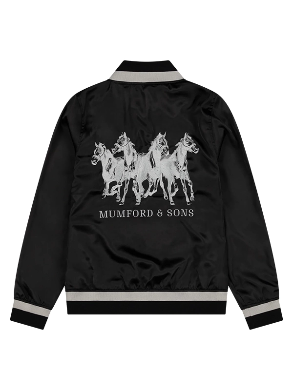 Wholesale Mumford and Sons Black Bomber Jacket