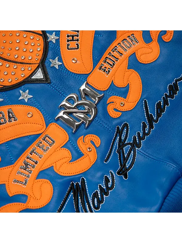 Wholesale Pelle Pelle New York Knicks Blue jacket