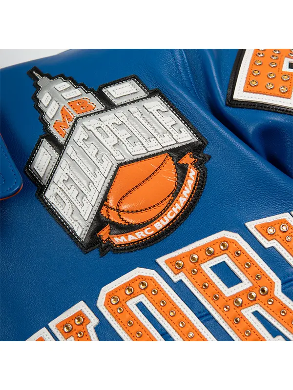 Wholesale Pelle Pelle New York Knicks jacket Blue