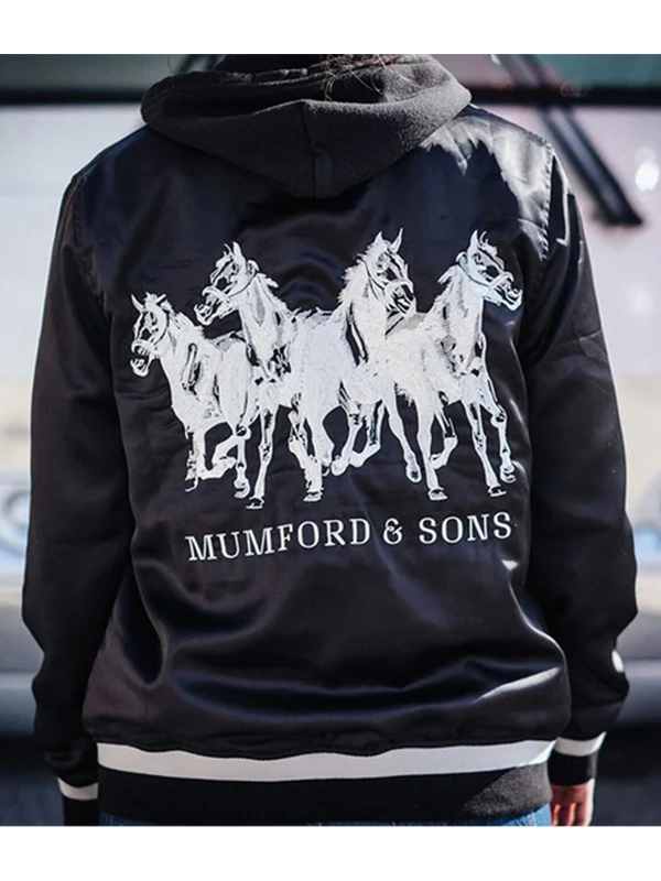 Wholesale Vintage Mumford Sons Black Horses Bomber Jacket
