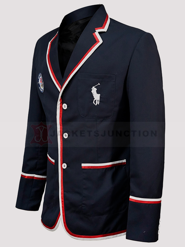 Wholesale team usa opening ceremony blazer blue