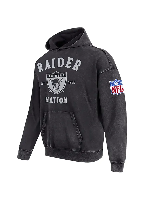 Wholesale Raider Nation First Team Enzyme Wash Hoodie