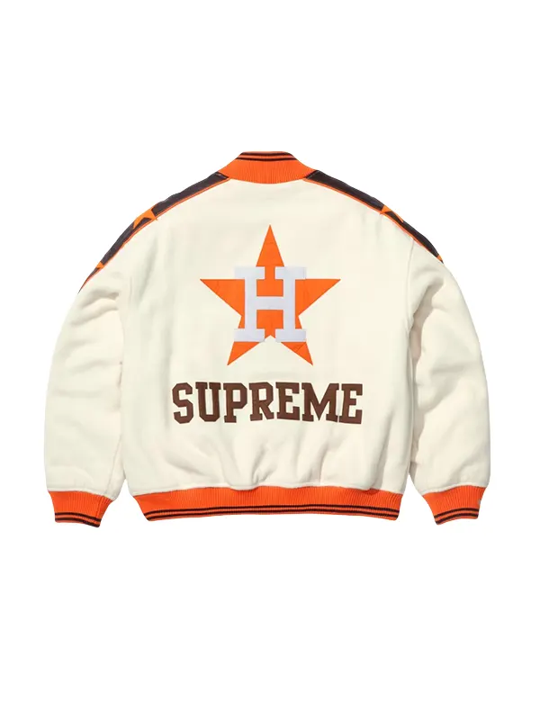 Wholesale Supreme x Mitchell Ness Houston Astros Varsity Jacket