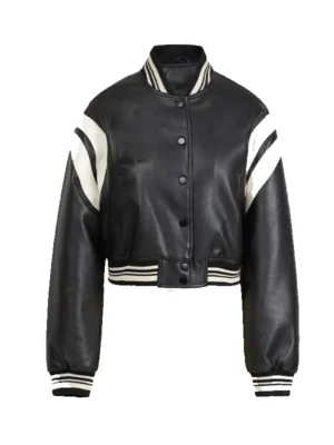 Wholesale Women’s Vegan Leather Varsity Jacket